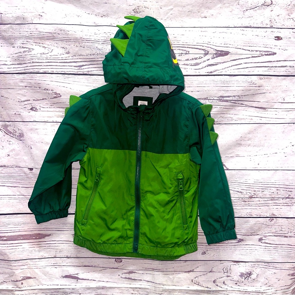 Gap Green Boy's Hooded Rain Jacket Size 2
